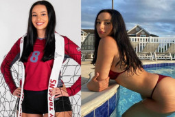 Thể thao - Chân dài bóng chuyền 1m93 đẹp lôi cuốn, 3 vòng "hút hồn" đấng mày râu