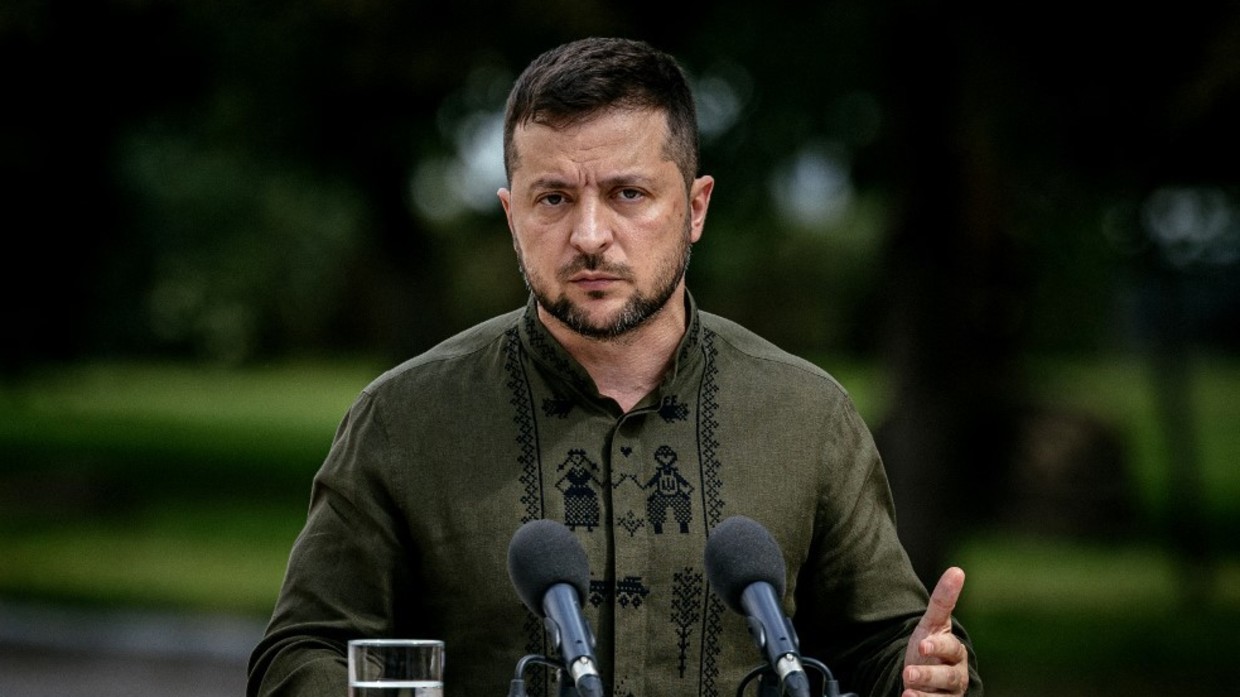 Tổng thống Ukraine Volodymyr Zelensky.