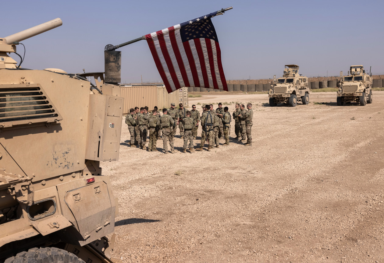 Binh sĩ Mỹ làm nhiệm vụ ở đông bắc&nbsp;Syria.