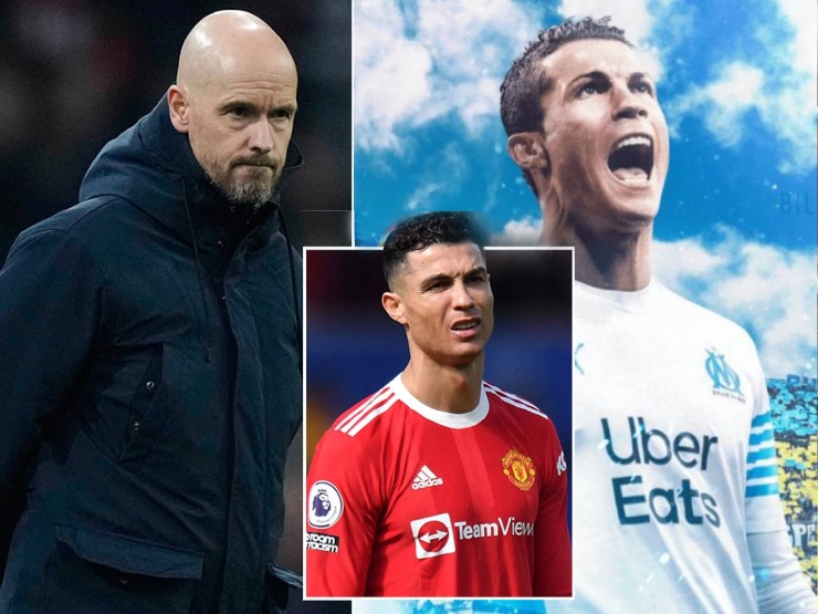 Bóng đá - Ten Hag "đuổi khéo" Ronaldo, CR7 được dụ tới Pháp đấu Messi &amp; có vé dự Cúp C1