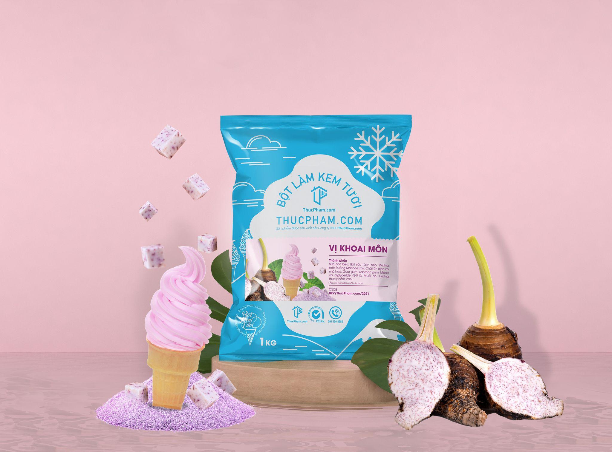 Bột làm kem tươi ThucPham.com vị khoai môn