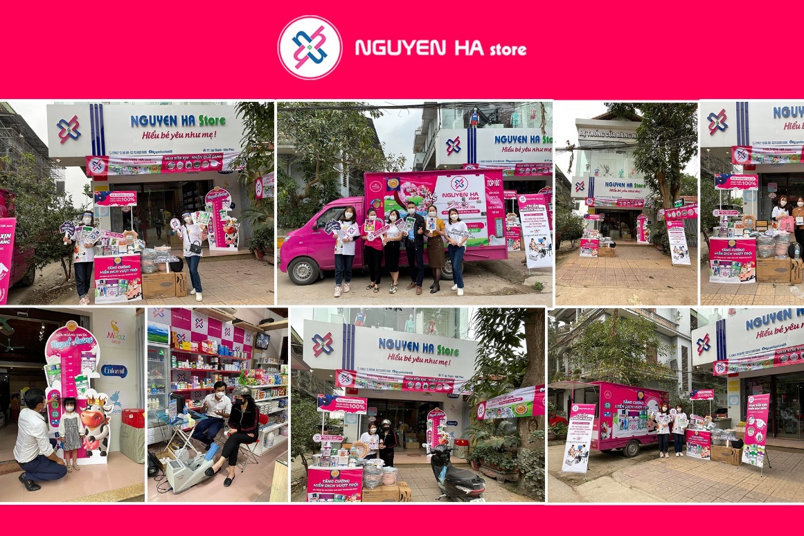 Nguyên Hà được thương hiệu Sữa Hoàng Gia Úc Royal Ausnz đánh giá là đối tác chiến lược tại Lập Thạch và đồng hành tổ chức các chương trình khuyến mại, tri ân cho khách hàng