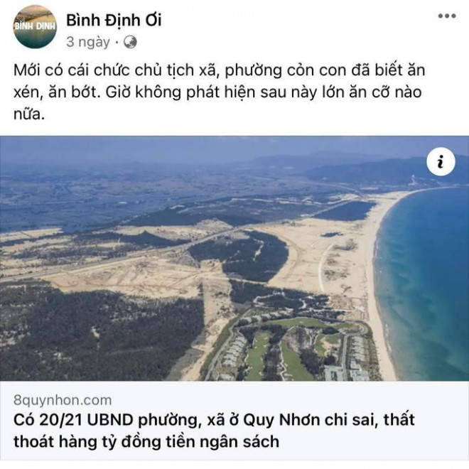 Website "8 Quy Nhơn - Cổng thông tin điện tử xứ Nẫu" thường xuyên đăng những thông tin vô căn cứ về Bình Định