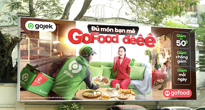 Bên cạnh ý tưởng biển quảng cáo đầy sáng tạo, Gojek còn mang đến loạt ưu đãi hấp dẫn dành tặng người dùng GoFood.
