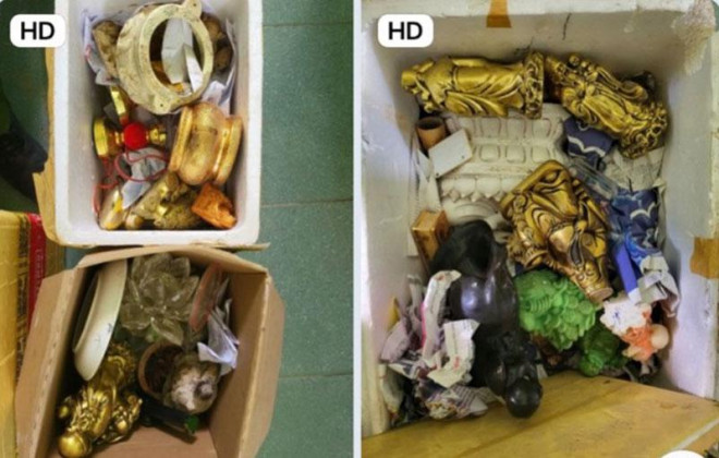 Các vật dụng được tìm thấy tại phòng trọ trên địa bàn tỉnh Kon Tum.