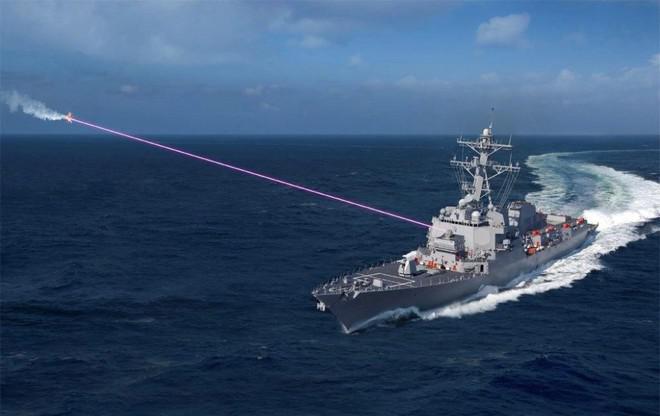 Mô phỏng khả năng tấn công laser của HELIOS. Ảnh: Lockheed Martin