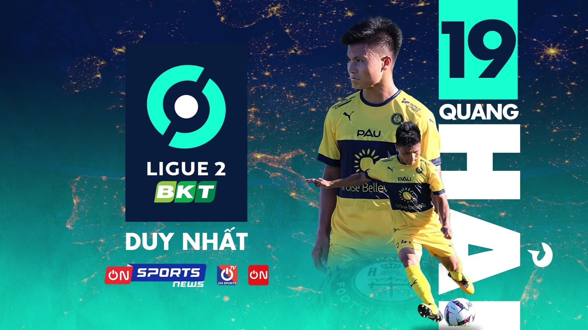 Đón xem trọn vẹn các trận đấu của Pau FC tại Ligue 2 trên ứng dụng VTVcab ON, ON Sports TV