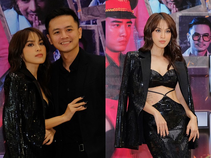 Phim - Tú Vi diện váy sexy, ông xã hộ tống "không rời nửa bước"