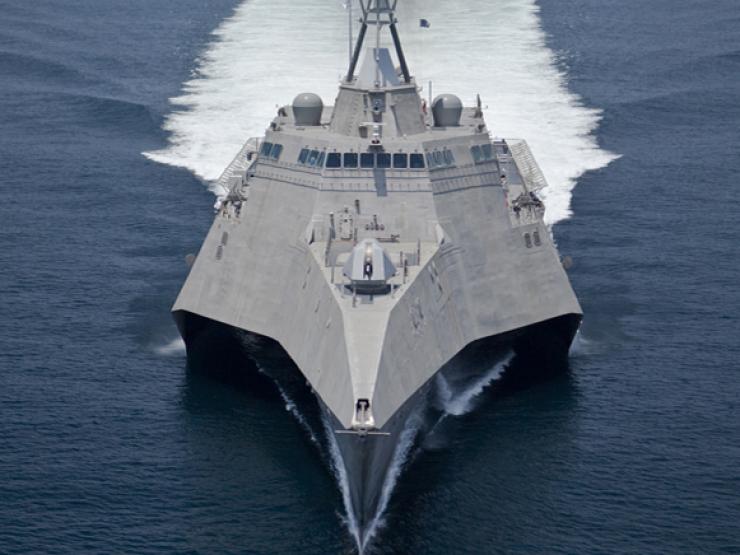Tàu chiến ven biển trông như phim viễn tưởng của Hải quân Mỹ