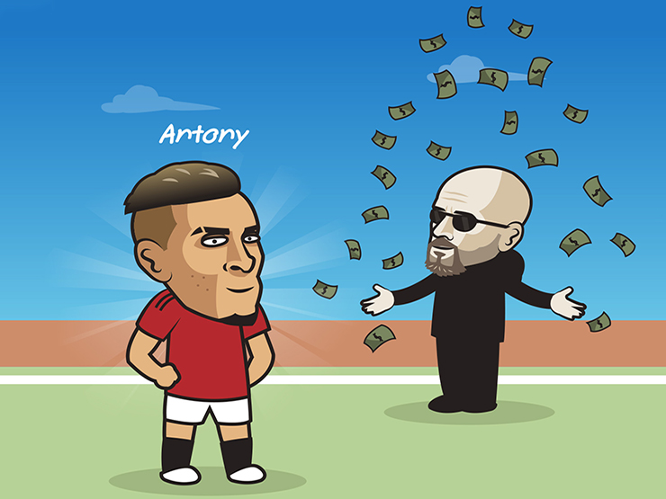 Tranh vui - Ảnh chế: MU vung tiền như nước tậu "bom tấn", cả Ngoại hạng Anh phải nể