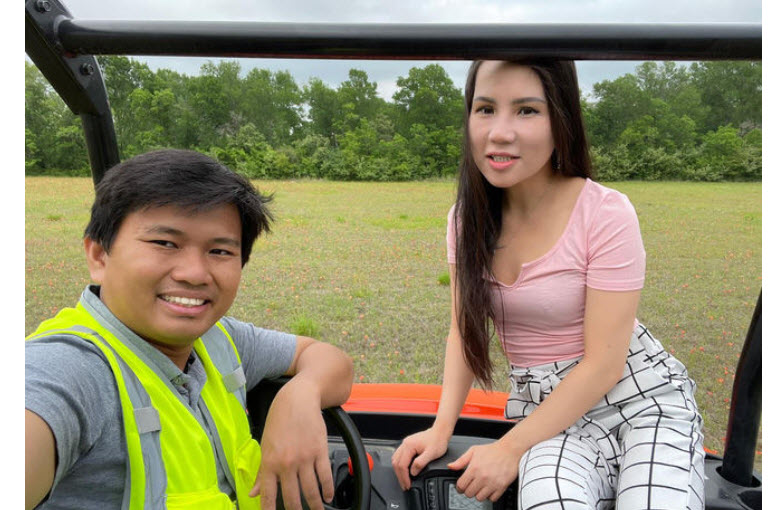 Vương Phạm và bà xã&nbsp;