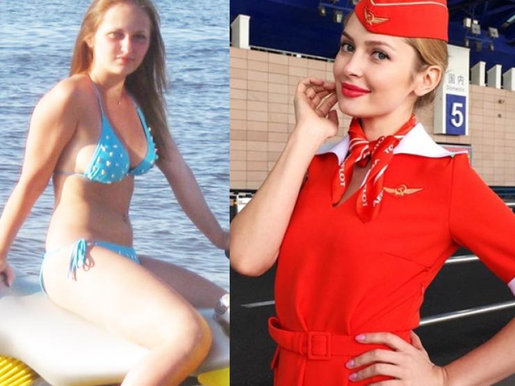 Làm đẹp - Cô gái "lột xác" từ nàng mập trở thành nữ tiếp viên hàng không đẹp nhất nước Nga