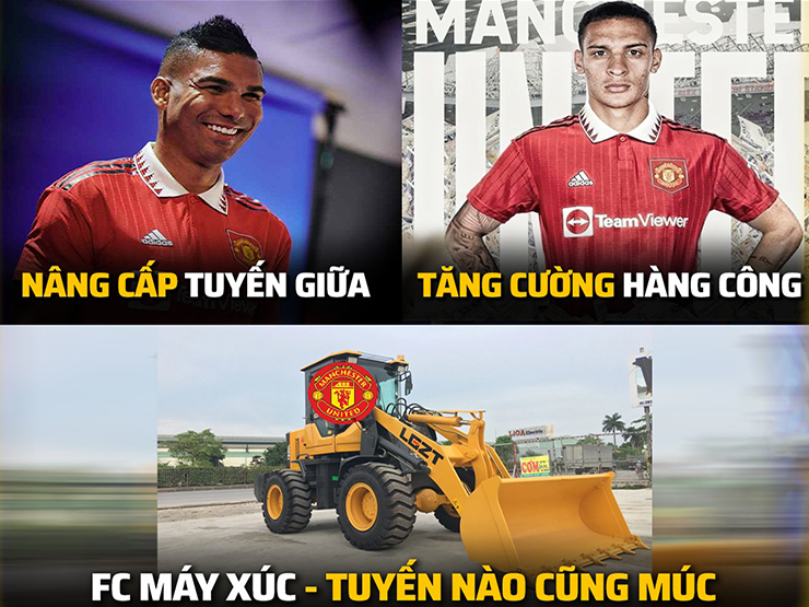 Tranh vui - Ảnh chế: MU thể hiện sức mạnh "máy xúc" khiển cả Ngoại hạng Anh khiếp sợ