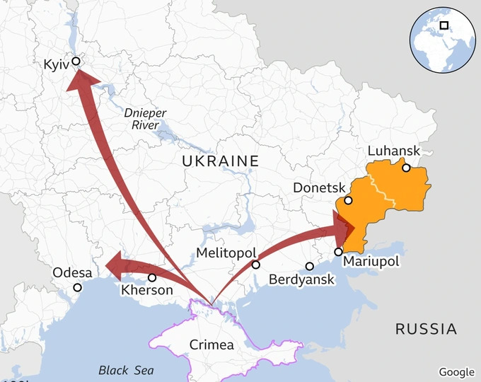 Crimea – bán đảo có vị trí chiến lược ở Biển Đen (ảnh: CNN)