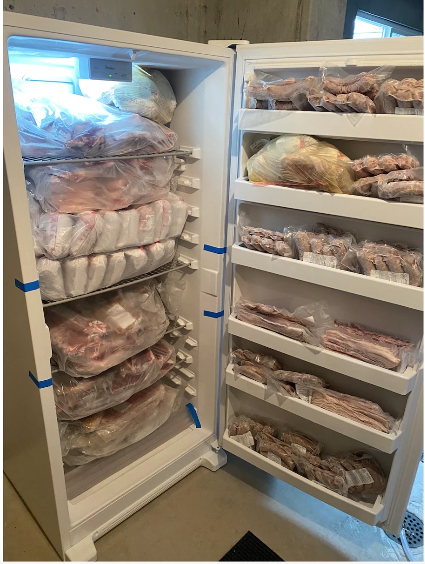 Chiếc tủ đông của gia đình anh Wagoner