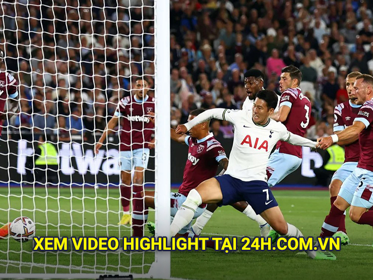 Video bóng đá West Ham - Tottenham: Hấp dẫn 2 bàn, VAR & cột dọc (Xem video highlight tại 24h.com.vn)
