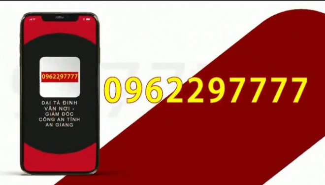 Số điện thoại đường dây nóng 096229777 của đại tá Đinh Văn Nơi được công khai rộng rãi