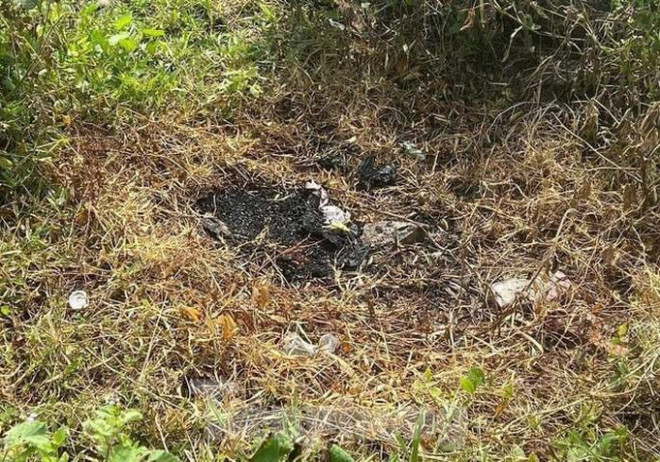 Nơi phát hiện thi thể bị cháy