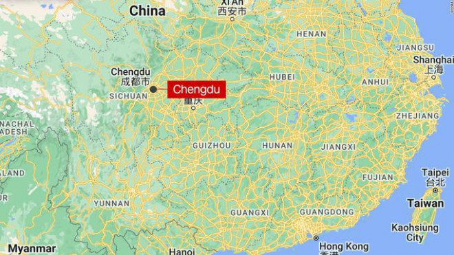Trận động đất mạnh 6,8 độ đã tấn công một khu vực đồi núi ở TP Lô Định, tỉnh Tứ Xuyên vào khoảng 12 giờ (giờ địa phương) ngày 5-9. Ảnh: CNN