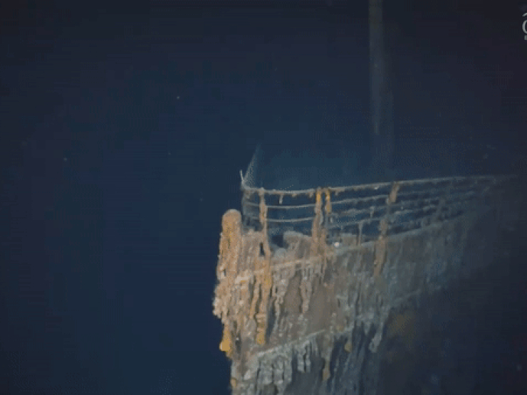 Video rõ nét chưa từng thấy về xác tàu Titanic 110 năm tuổi