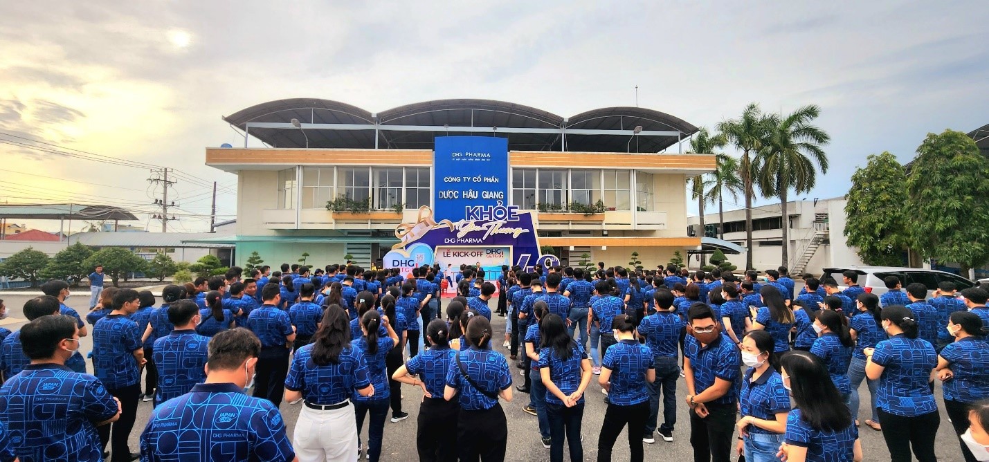 Ngày 15/8, Dược Hậu Giang tổ chức lễ kick-off chương trình đi bộ DHG Get Go! dành cho người lao động công ty.