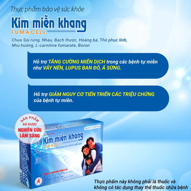 Kim Miễn Khang - giúp tăng cường miễn dịch các bệnh tự miễn và giảm nguy cơ tiến triển bệnh bạch biến