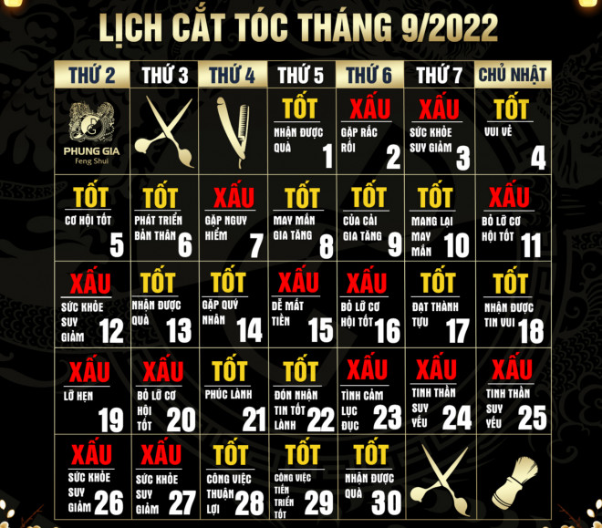 Phong Thủy Cắt Tóc