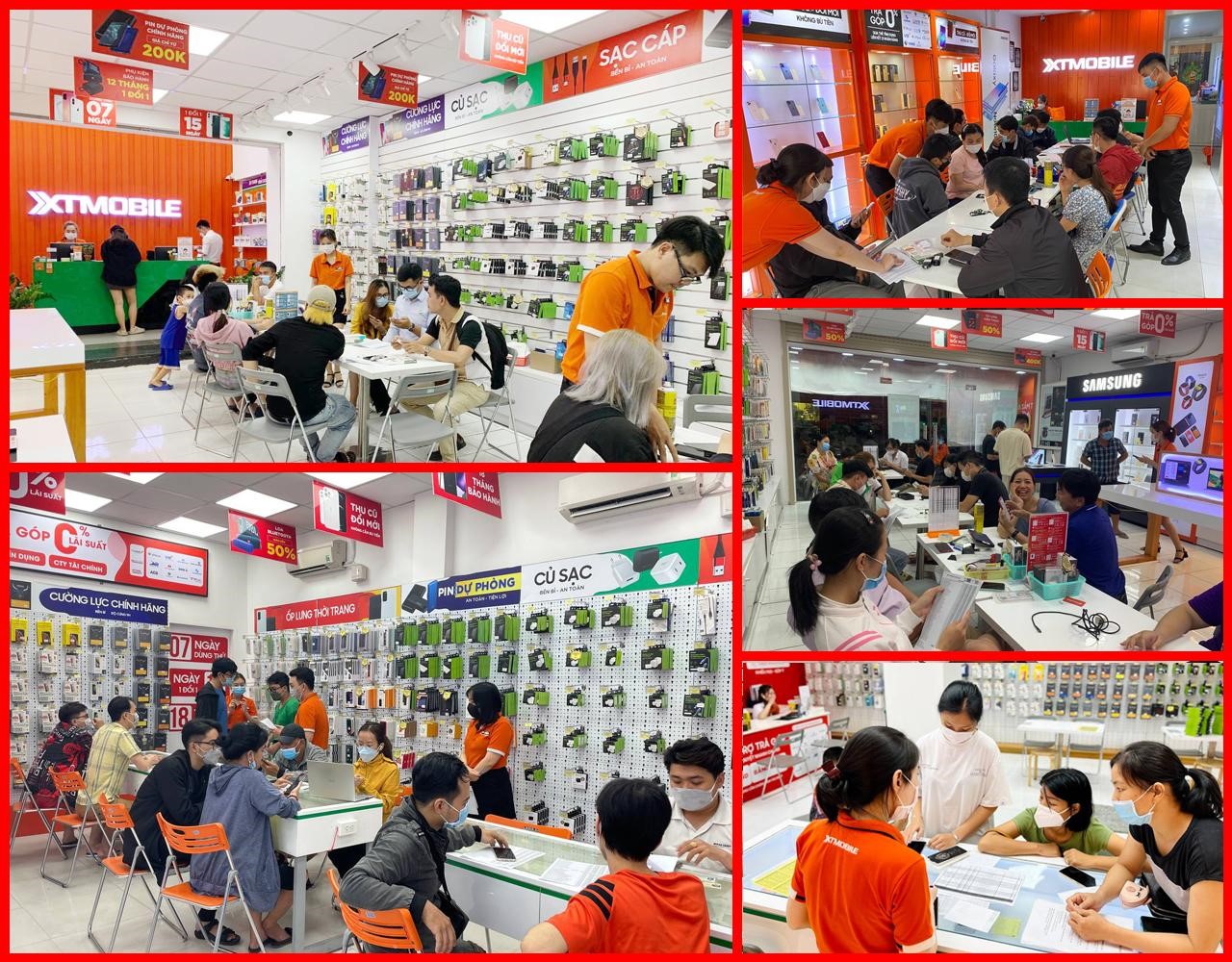 Khách hàng chọn mua iPhone tại cửa hàng. Ảnh: XTmobile