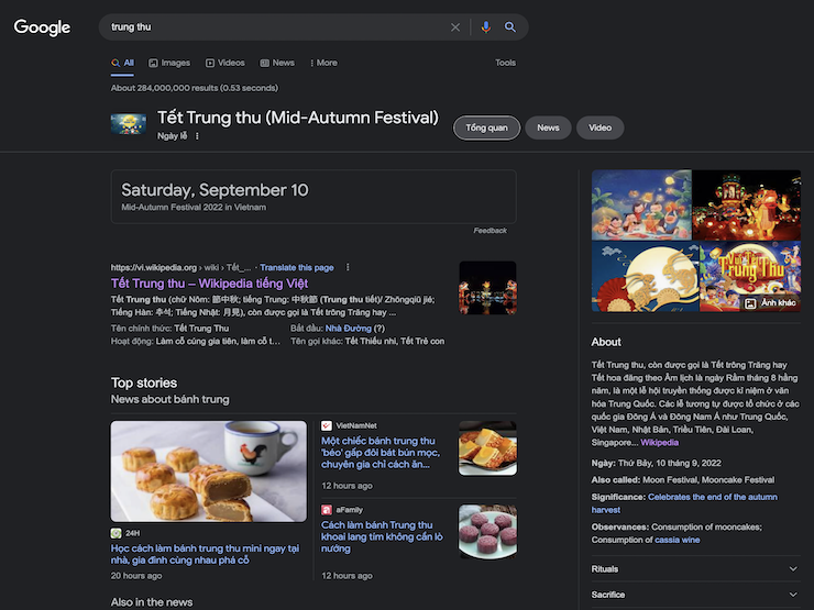 Công nghệ thông tin - Mâm ngũ quả, cách làm bánh Trung thu "hot" nhất Google đầu tháng 9
