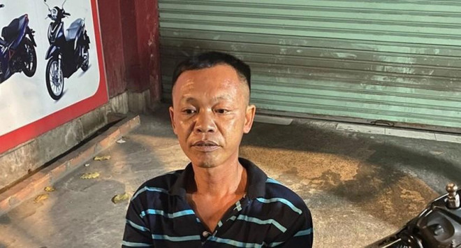 Nguyễn Quốc Lâm thời điểm bị bắt giữ tại TPHCM. Ảnh: NY