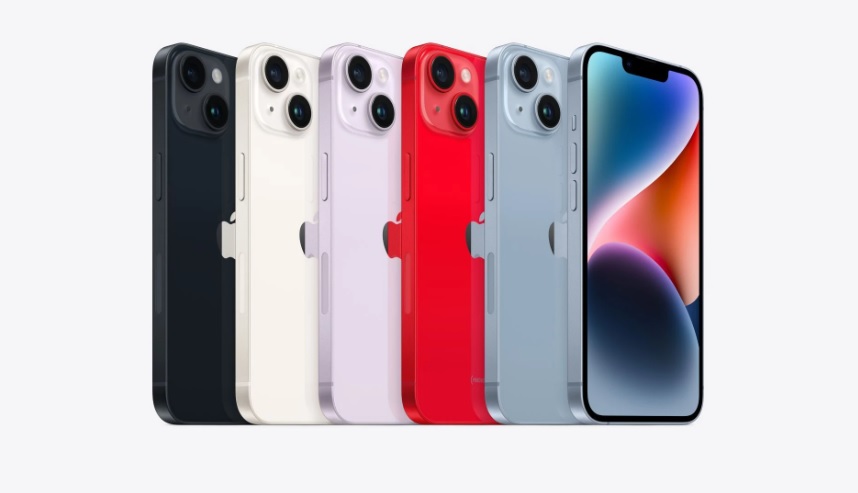 5 màu của iPhone 14 và iPhone 14 Plus.