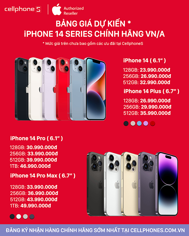 Đã có giá dự kiến iPhone 14 series tại Việt Nam, không tăng quá nhiều! - 1