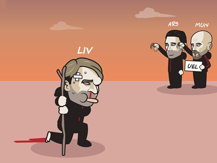 Tranh vui - Ảnh chế: Liverpool thua tan nát mở màn C1, HLV Klopp run rẩy sợ "bay ghế"