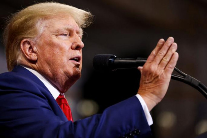 Cựu Tổng thống Mỹ Donald Trump phát biểu ở Wilkes-Barre, Pennsylvania, hôm 3-9. Ảnh: Reuters