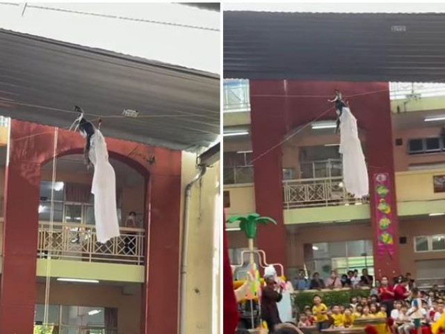 Bạn trẻ - Cuộc sống - Màn chị Hằng "hạ phàm" tại một trường mầm non có gì khiến dân tình "khóc thét"?