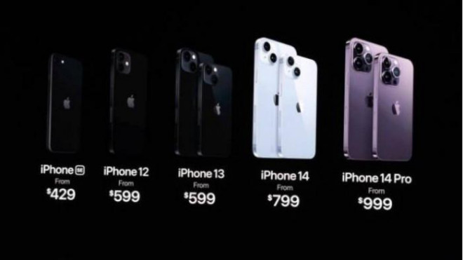 iPhone 14 Pro series có 4 tùy chọn phiên bản màu sắc gồm: Trắng, Đen, Tím và Vàng