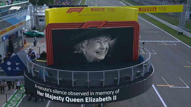 F1 tổ chức nghi lễ 1 phút mặc niệm cho cố Nữ hoàng Elizabeth II