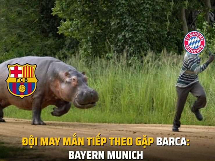 Ảnh chế: Barca đang thăng hoa khiến Bayern Munich phải ”run rẩy”