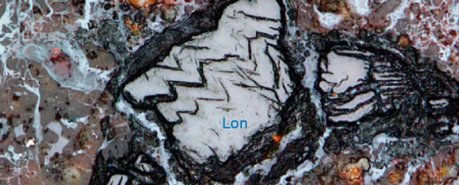 Một mảnh thiên thạch chứa siêu kim cương từng rơi xuống Trái Đất - Ảnh: PNAS