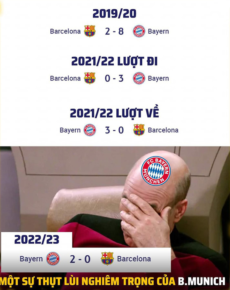 Bayern Munich ngày càng thụt lùi.