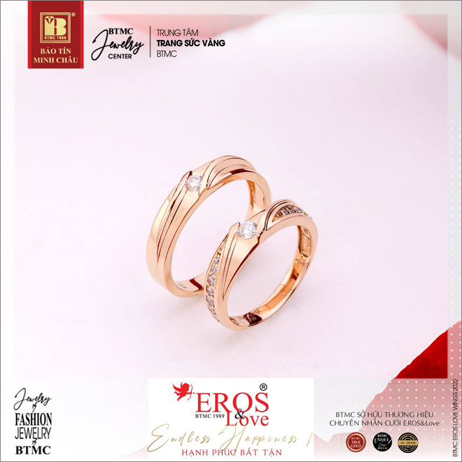 Nhẫn cưới “Chung đôi” BTMC