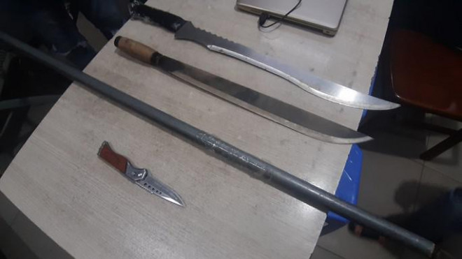 Hung khí công an thu giữ