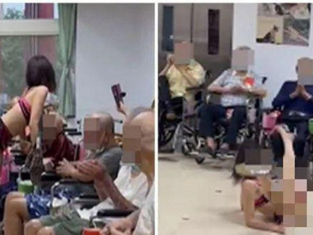 Phi thường - kỳ quặc - Viện dưỡng lão thuê vũ công thoát y biểu diễn trong tiệc Trung thu cho người già