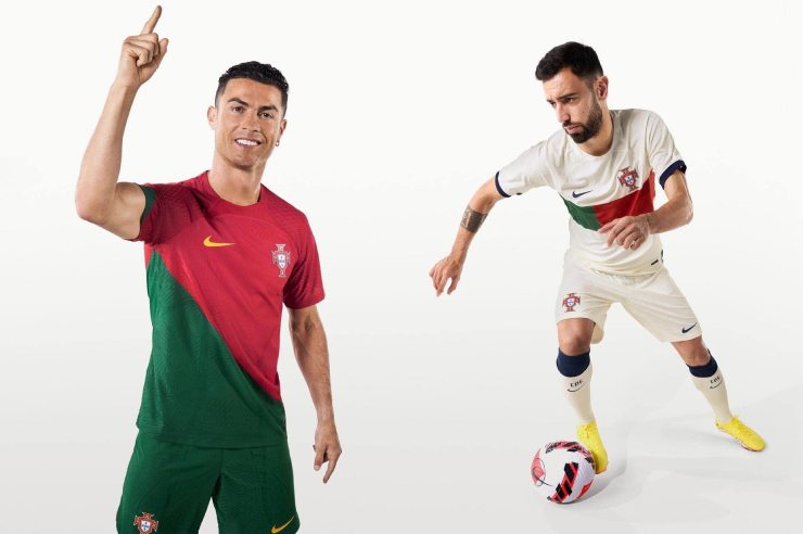 Ronaldo, Fernandes diện mẫu áo đấu mới của ĐT Bồ Đào Nha
