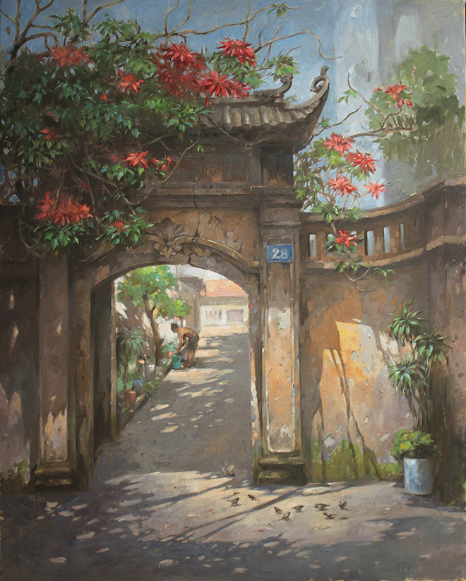 Triển lãm tranh “Lặng Nhìn”: Những không gian khác nhau về mùa thu Hà Nội - 4