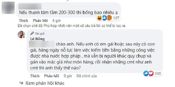 Bị “hỏi giá”, và đây là phản ứng của nữ TikToker Lê Bống - 3