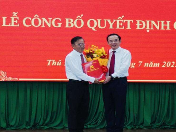 Ông Nguyễn Hữu Hiệp giữ chức Bí thư Thành ủy TP Thủ Đức