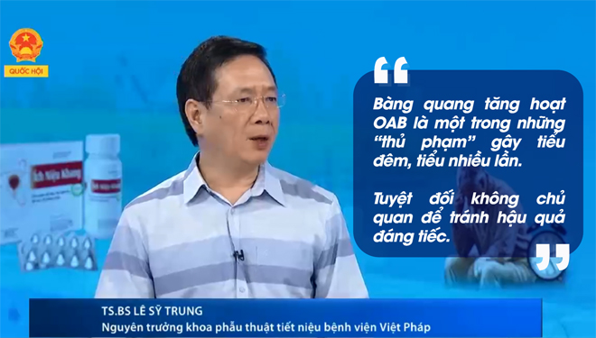 TS.BS Lê Sĩ Trung chia sẻ nguyên nhân gây rối loạn tiểu tiện