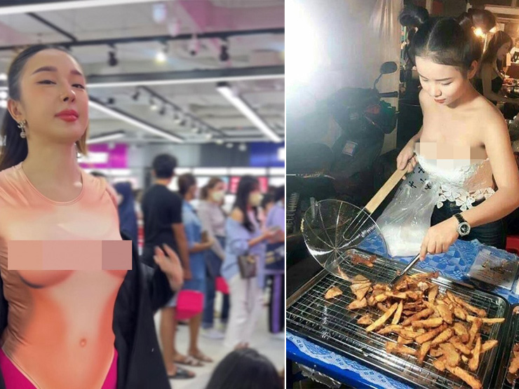 Đời sống Showbiz - Nữ hoàng nội y Thái Lan cùng dàn chân dài bị "tuýt còi" vì "mặc như không mặc"