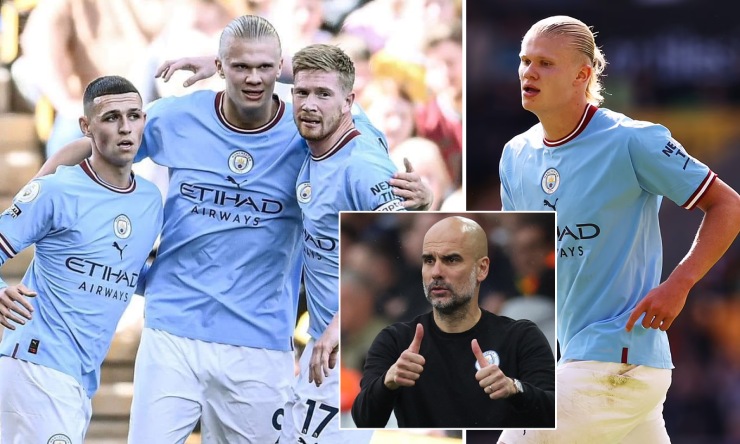 Man City chiếm ngôi đầu bảng sau trận thắng Wolves 3-0